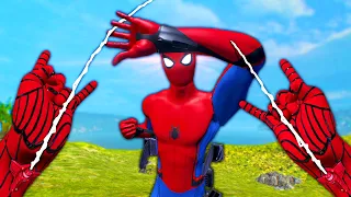 Fighting SPIDER-MAN in Virtual Reality - Boneworks VR Multiplayer