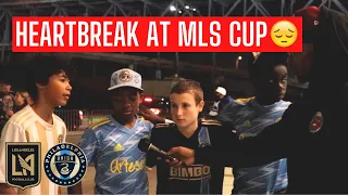 Philadelphia Union fans REACT AFTER LOSING to LA Football Club @ MLS Cup 2022 😩