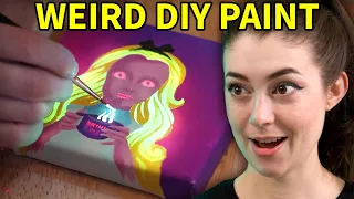 These weird DIY paints make unbelievable paintings!