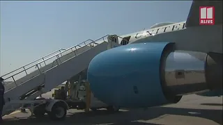 Vice President Kamala Harris arrives in Atlanta