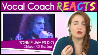 Vocal Coach reacts to Ronnie James Dio - Children of the Sea - Live `83