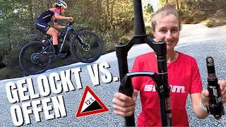 Fully-Fahrwerk locken: Ist es wirklich schneller am Asphaltanstieg? Der große Test! #mtb #radsport