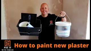 How to Paint New Plaster - a Complete Guide that will save you money! #painting #plaster