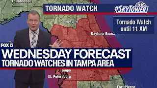 Tampa weather May 15, 2024 | tornado watches in effect this AM
