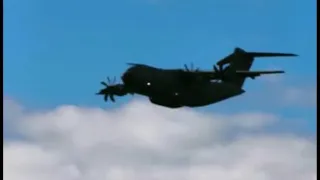 Airbus A400m,  I MAY of called it a C130 in the video OOPS