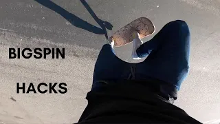 How to bigspin on a skateboard ( bs bigspin secrets)