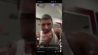 CJ Whoopty insta Live flexing