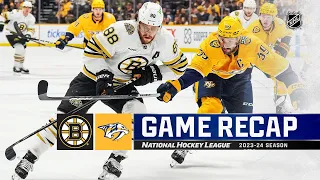 Bruins @ Predators 4/2 | NHL Highlights 2024