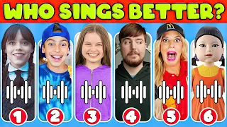 Can You Guess Who Sings Better?Lay Lay,Kinigra Deon,Ferran,Salish Matter,Mrbeast,Rebeca Zamolo