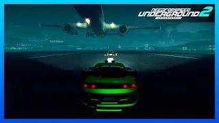 NFS Underground 2 - How to Enter the Airport Runway (Free Roam Glitch Tutorial)