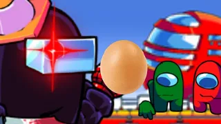 Black Imposter vs Egg! (insane battle!1!!11!!1!) (gone wrong) (911 arrived) (REMAKE) (my soul left)