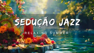 Manhãs divertidas de verão e música jazz relaxante e suave, estudo ao ar livre e espaço de trabalho🍹