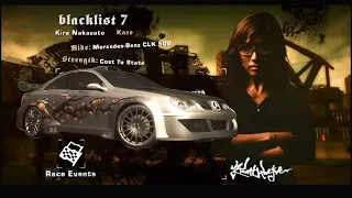 NFS Most Wanted Blacklist Bio #7 Kaze | Need For Speed: Most Wanted (2005) - BIO - Kaze (#7)