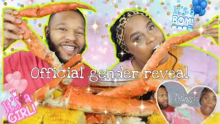 WILL & JAE EATS OFFICIAL GENDER REVEAL!! TWINS ?? 😳😱 & KINGCRAB SEAFOOD MUKBANG