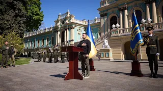 Речь Владимира Зеленского во время торжеств по случаю Дня пехоты ВСУ (2023) Новости Украины
