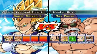 SSJ2 Goku & Vegeta vs Earth Defenders Budokai Tenkaichi 2