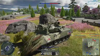 T-80 Tank + Good position! War thunder gameplay