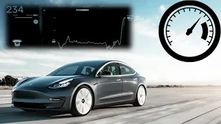 Tesla Model 3 Long Range acceleration: 0-60 mph, 0-100 km/h, 0-230 km/h :: [1001cars]
