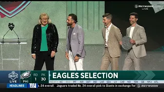 Donna Kelce & Dude Perfect Announce Eagles Draft Pick