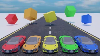 Learn Colors with Jumping Cars for Kids | Uncle Bee TV