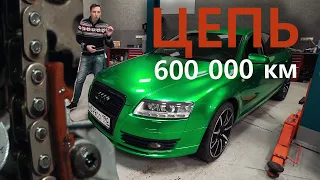 КАК она столько ПРОЕХАЛА?! РАЗОБРАЛИ АУДИ А6 С6 с пробегом 600 000 км