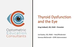 Thyroid Dysfunction and the Eye