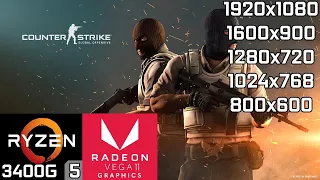 CS GO - Ryzen 5 3400G Vega 11 & 8GB RAM