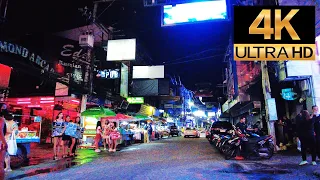 Pattaya 4K NightWalk 2021 Mar 12th. WalkingStreet, Soi Bua Khao, Made in Thailand