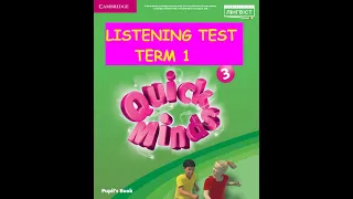 LISTENING TEST Term 1 QUICK MINDS 3 SUPER MINDS 3 Контрольна робота з аудіювання 1 семестр