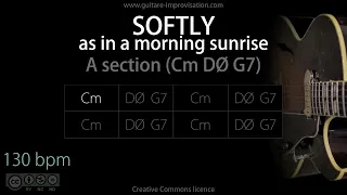 Softly - A Section (Jazz/Swing feel) - 130 bpm : Backing Track