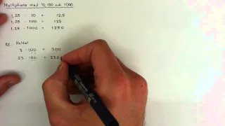 7 - Tal - Multiplicera med 10, 100 och 1000