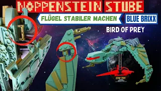 Flügel stabiler machen durch Steine umsetzen | Blue Brixx Pro Star Trek Klingon Bird of Prey 104169