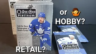 2021-22 O-Pee-Chee OPC PLATINUM HOCKEY 🏒  BLASTER BOX (2) + (2) HOBBY PACK BREAK #hockeycards #opc