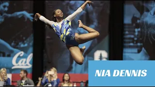 Nia Dennis, award winning UCLA gymnast, slays AGAIN January 24th, 2020! @jcoulterj @kittypawsshoes