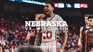 The Largest Comeback in a Decade | Nebraska MBB vs. Wisconsin Cinematic Recap