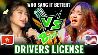 DRIVERS LICENSE - Celine Tam (HONG KONG 🇭🇰) VS. Angelica Hale (USA 🇺🇲) | Who sang it better?