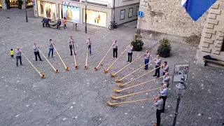 The Swiss Alp Horn -  Lucerne city Switzerland