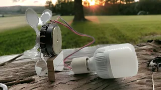 Make your own 220V wind generator at home with minimal tools 😵💯