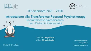 INTRO ALLA TRANSFERENCE FOCUSED PSYCHOTHERAPY: trattamento psicodinamico per Disturbi di Personalità