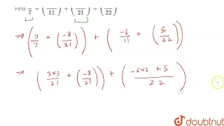 Find 3/7 + ( (-6)/(11)) + ((-8)/(21)) + (5/22) | 8 | RATIONAL NUMBERS | MATHS | NCERT | Doubtnut