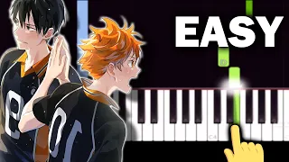 Haikyuu!! To the Top OP 2 - Toppakou - EASY Piano tutorial
