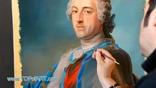 Maurice de La Tour - Portrait of Louis XV of France | Art Reproduction Oil Painting
