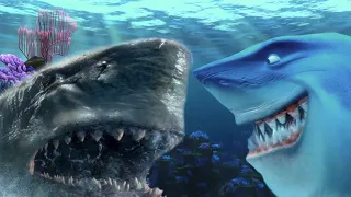 The Meg vs. Bruce (Finding Nemo)