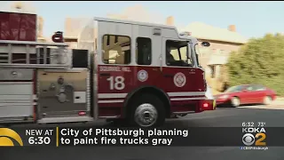 Union: City Of Pittsburgh Plans To Paint Fire Trucks Gray