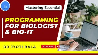 Top Programming for Biologists, Biotech & Bioinformatics| Python |Coding & Programming for Biologist