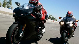 2007 Ducati 1098S vs. Aprilia RSV1000R Dyno / Drag Test - MotoUSA