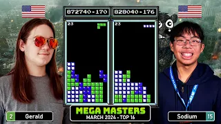 LAST TOP 8 SPOT! Gerald, Sodium | Mar '24 TOP 16 | Classic Tetris Monthly Mega Masters