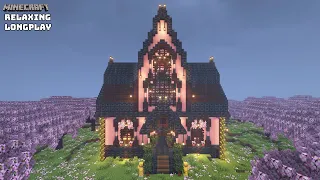 Rainy Cherry Blossom House - Cozy Cottage - Minecraft Relaxing Longplay ( No Commentary ) 1.20