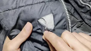 Learn how to amazingly fix the hole in your jacket / keep your jacket