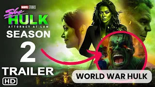 Get Ready for WORLD WAR HULK Movie | SHE Hulk Season 2 is coming | The Marvels Runtime